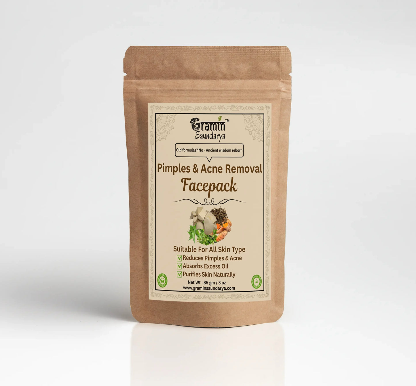 Pimples & Acne Removal Face Pack | Clear , Heal And Balance For Your Skin ( 85gm )