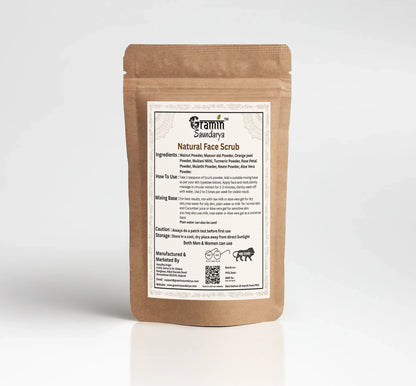 Natural Face Scrub | Exfoliate , Brighten And Renew For Your Skin ( 85gm )