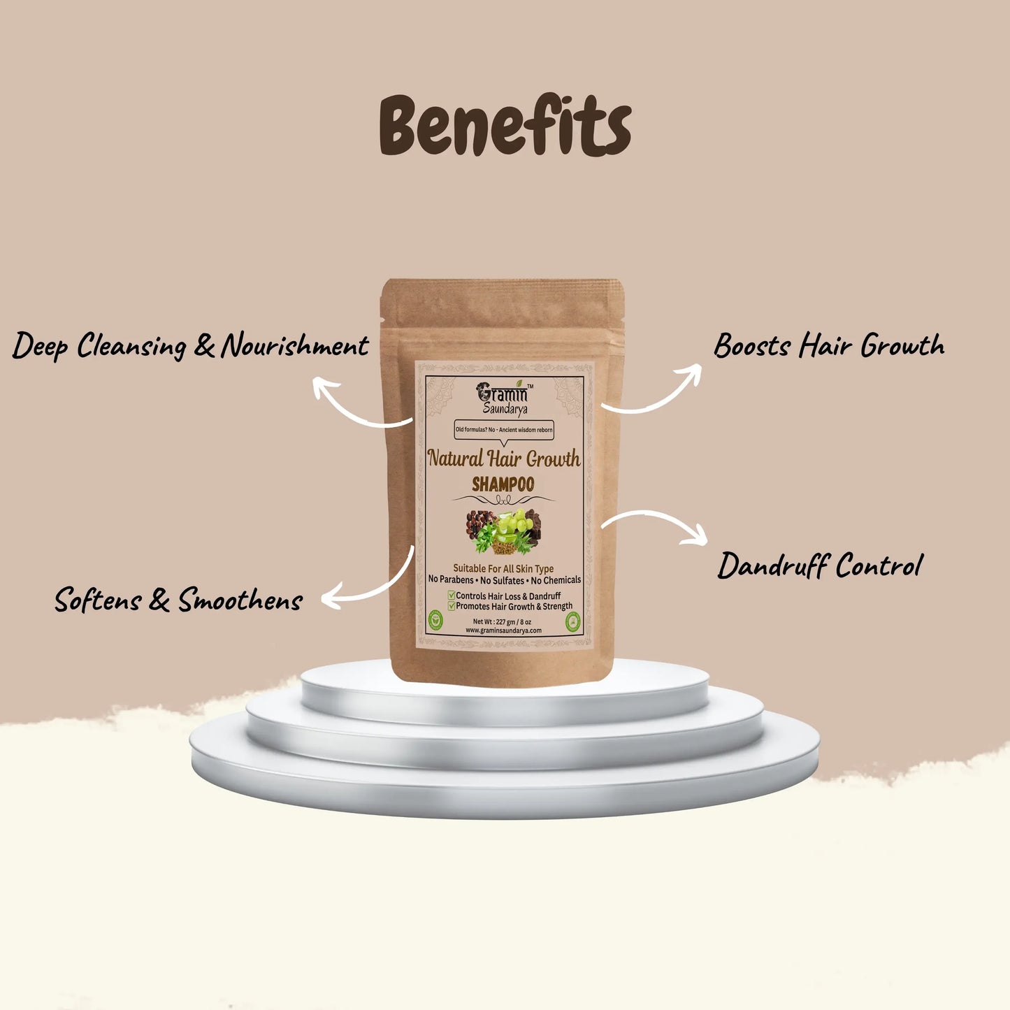 Natural Hair Growth Shampoo | Cleanse , Strengthen , Shine And Promote Growth For Your Hair