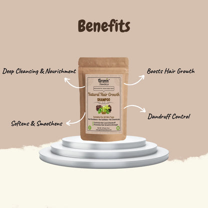 Natural Hair Growth Shampoo | Cleanse , Strengthen , Shine And Promote Growth For Your Hair
